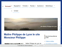 Tablet Screenshot of philippedelyon.fr